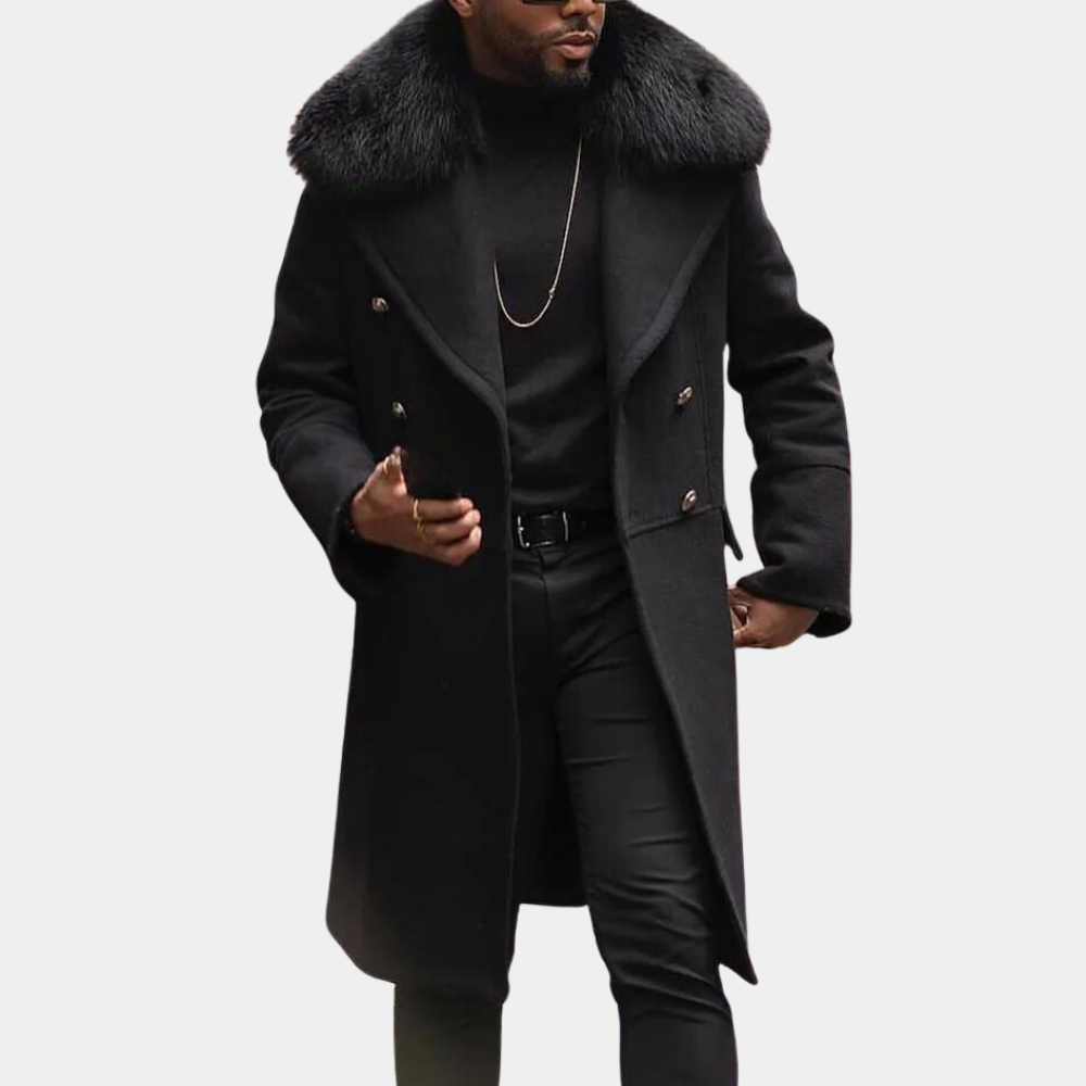 Stylish Warm Black Winter Jacket for Men - Vincenzo-S-Nora Luxe