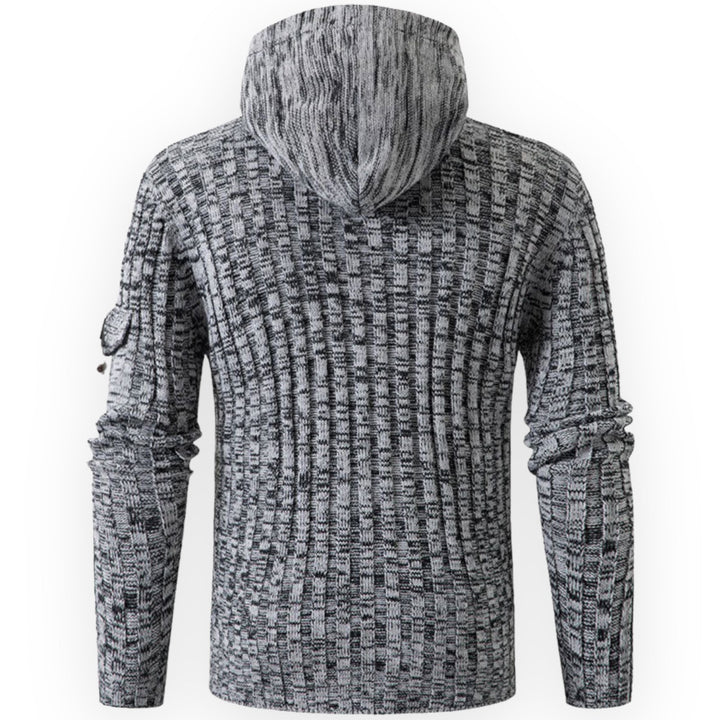 Stylish Warm Fleece Hoodie for Men - AlpineTrail-Brown-S-Nora Luxe