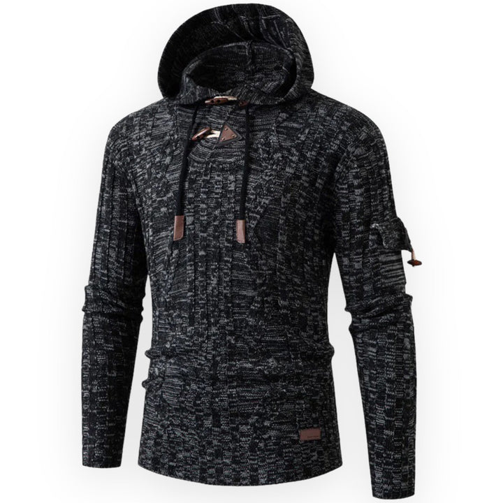 Stylish Warm Fleece Hoodie for Men - AlpineTrail-Dark gray-S-Nora Luxe