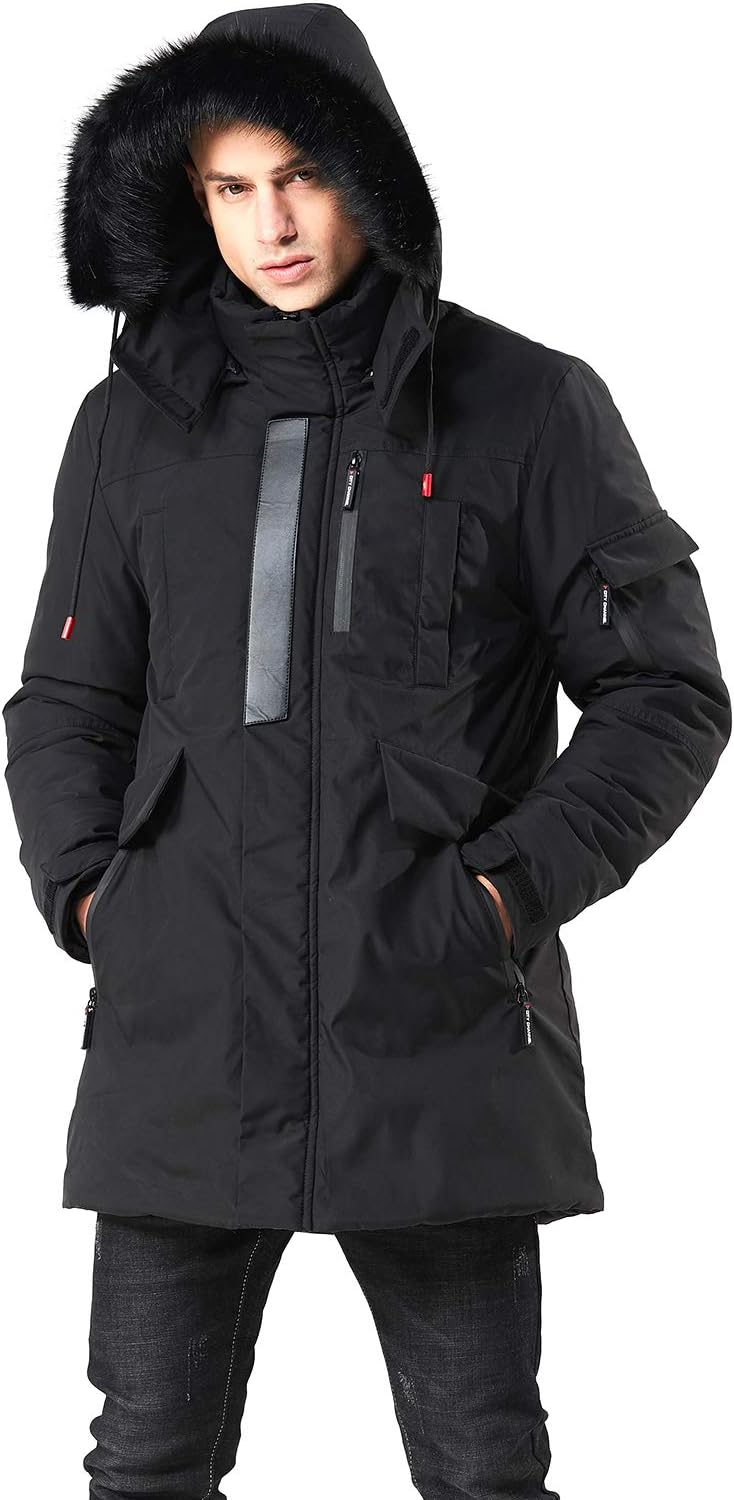 Stylish Warm Winter Coat - Jacky-Black-S-Nora Luxe