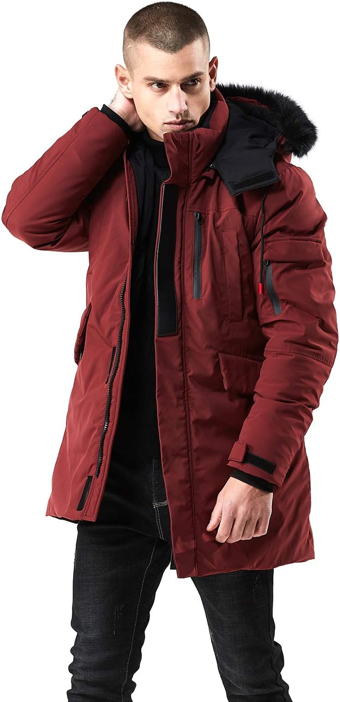 Stylish Warm Winter Coat - Jacky-Bordeaux red-S-Nora Luxe