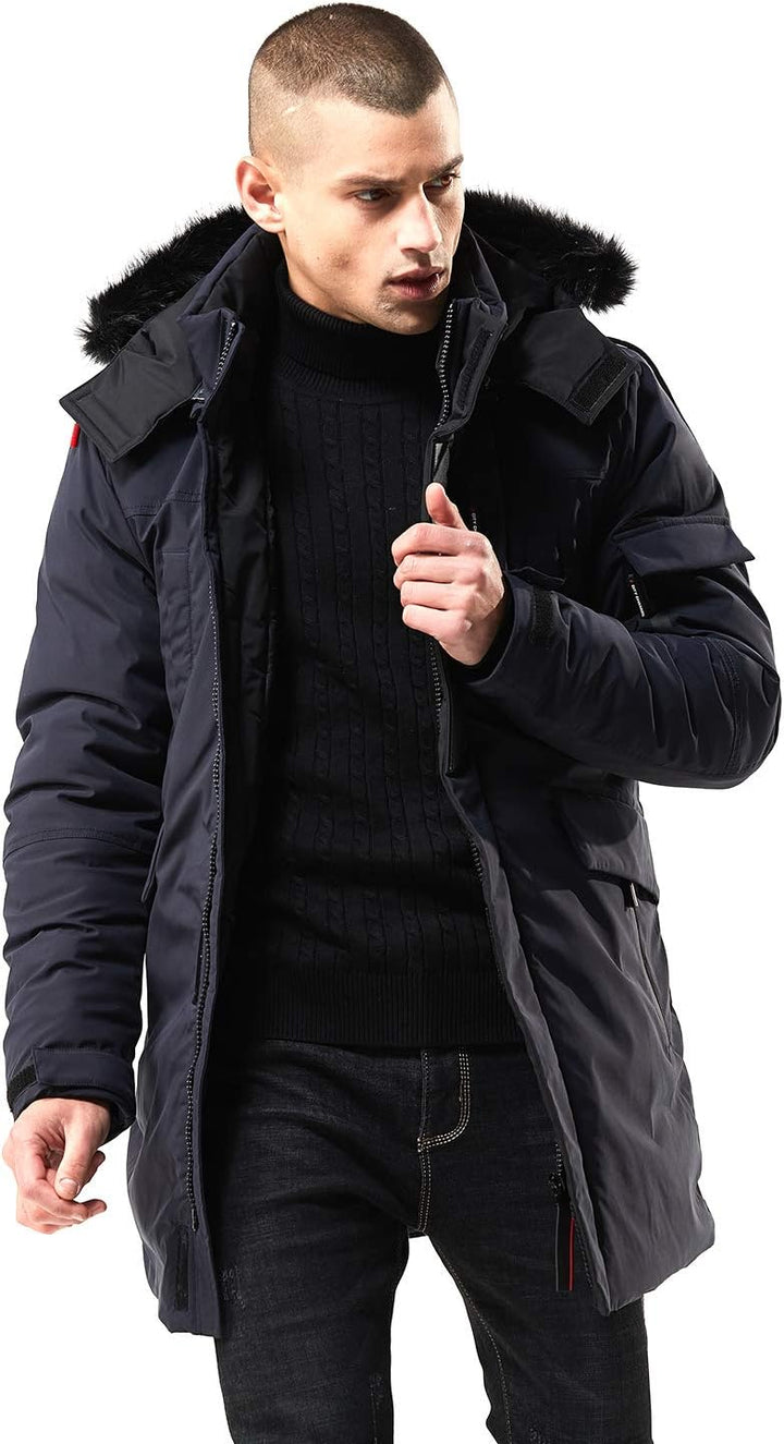 Stylish Warm Winter Coat - Jacky-Dark blue-S-Nora Luxe