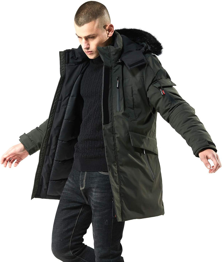 Stylish Warm Winter Coat - Jacky-Green-S-Nora Luxe