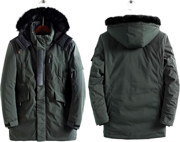 Stylish Warm Winter Coat - Jacky-Green-S-Nora Luxe