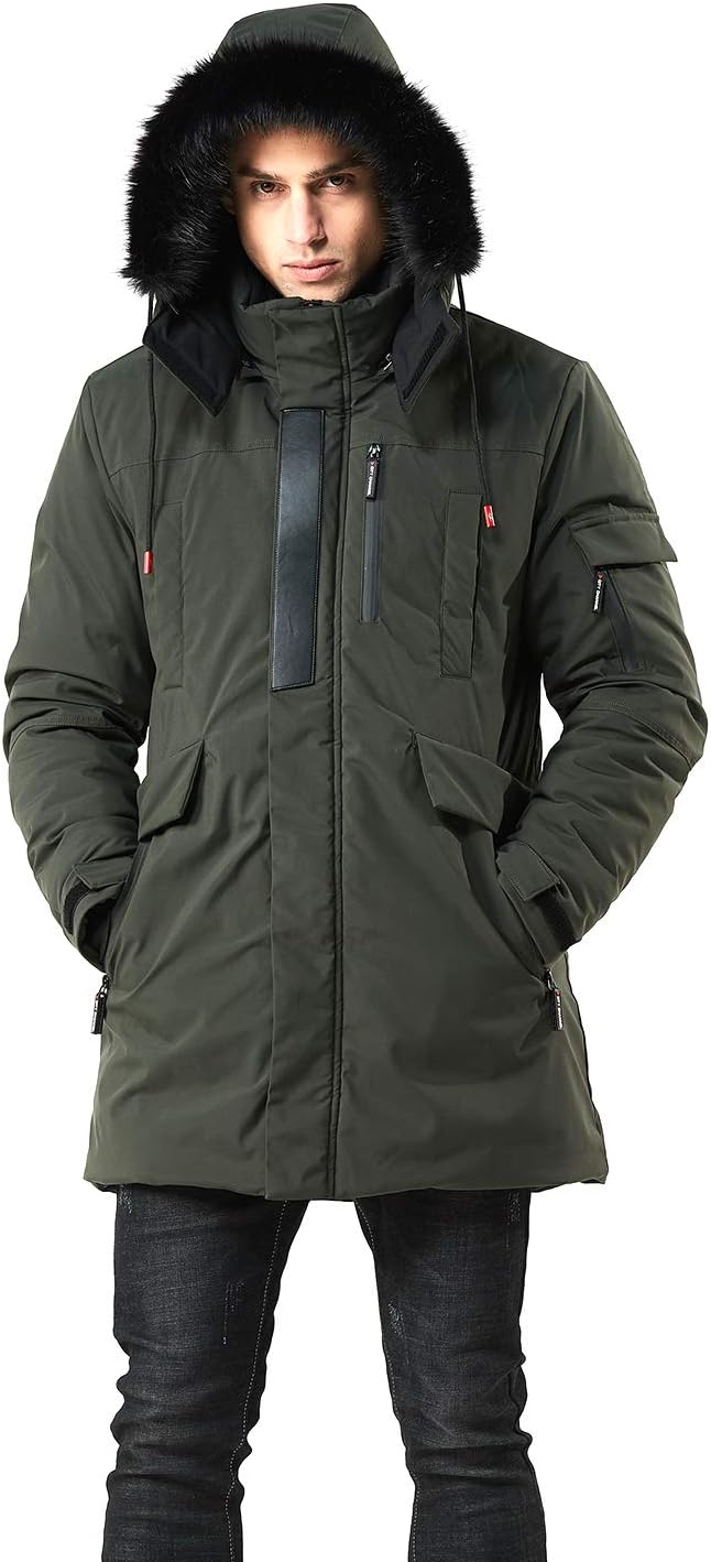 Stylish Warm Winter Coat - Jacky-Green-S-Nora Luxe