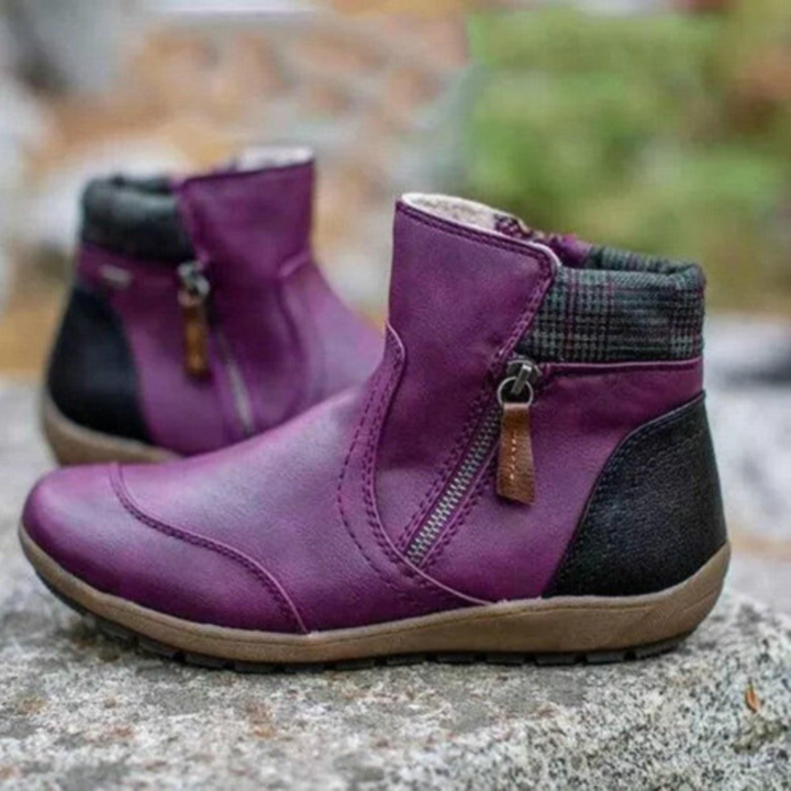 Stylish Waterproof Women's Boots - Isabeau-Purple-5-Nora Luxe