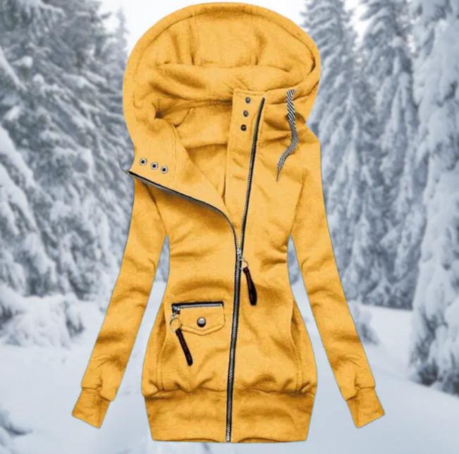 Stylish Waterproof Women's Mid Jacket - Aurora-Yellow-S-Nora Luxe
