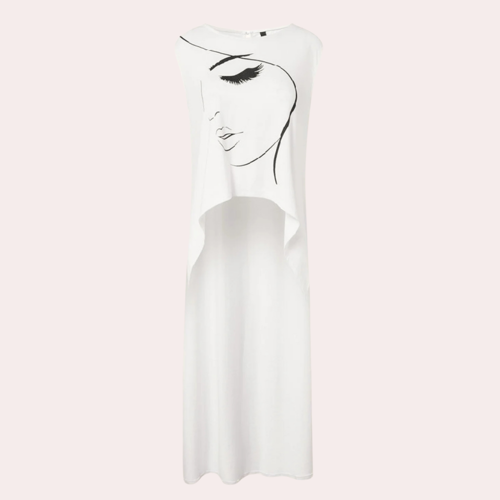 Stylish White Top for Ladies - Mira-XS-Nora Luxe