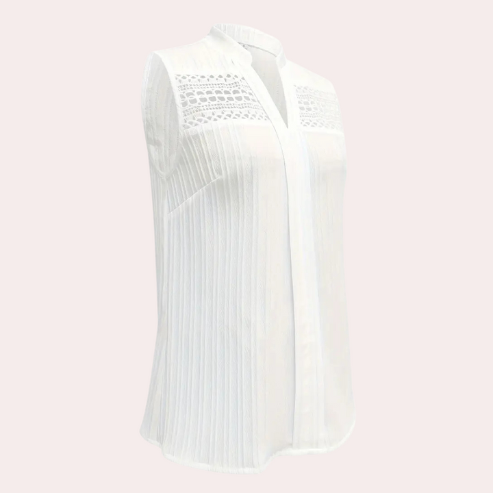 Stylish White Top for Women - Romy-XS-Nora Luxe