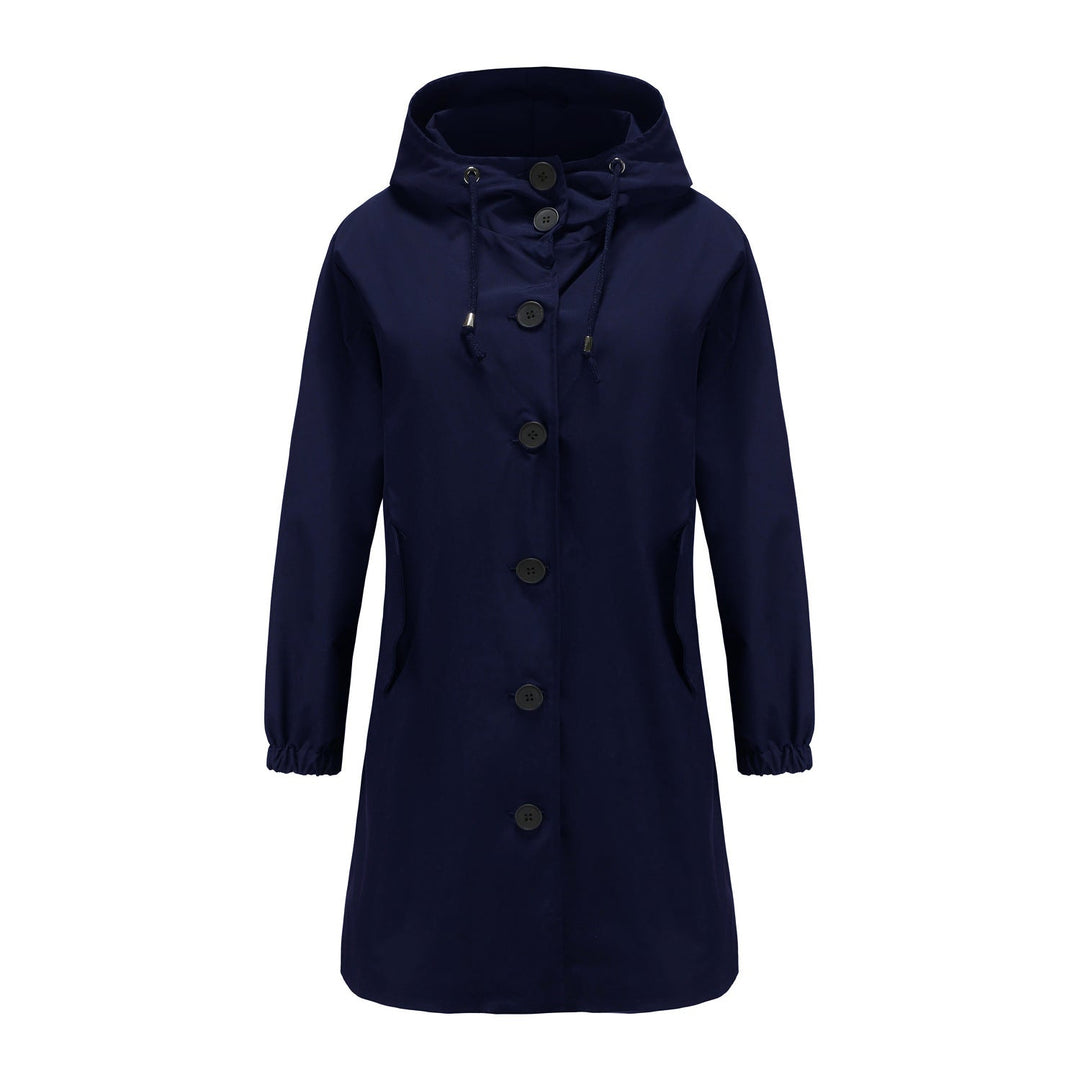 Stylish Windproof Trench Coat - Livia-Blue-S-Nora Luxe