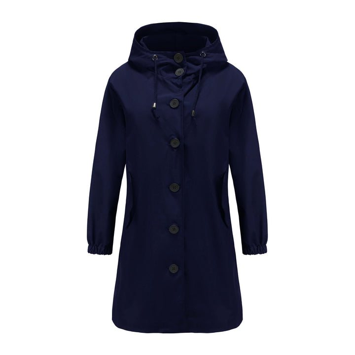 Stylish Windproof Trench Coat - Livia-Blue-S-Nora Luxe