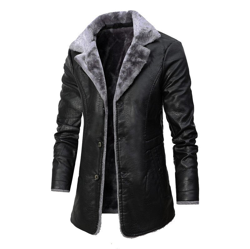 Stylish Winter Coat for Men - Lukas-Black-S-Nora Luxe