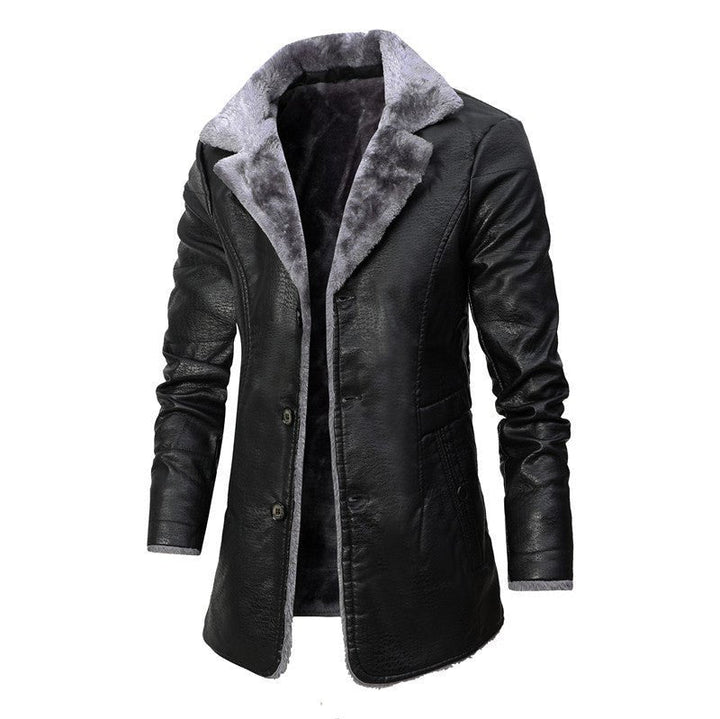 Stylish Winter Coat for Men - Lukas-Black-S-Nora Luxe