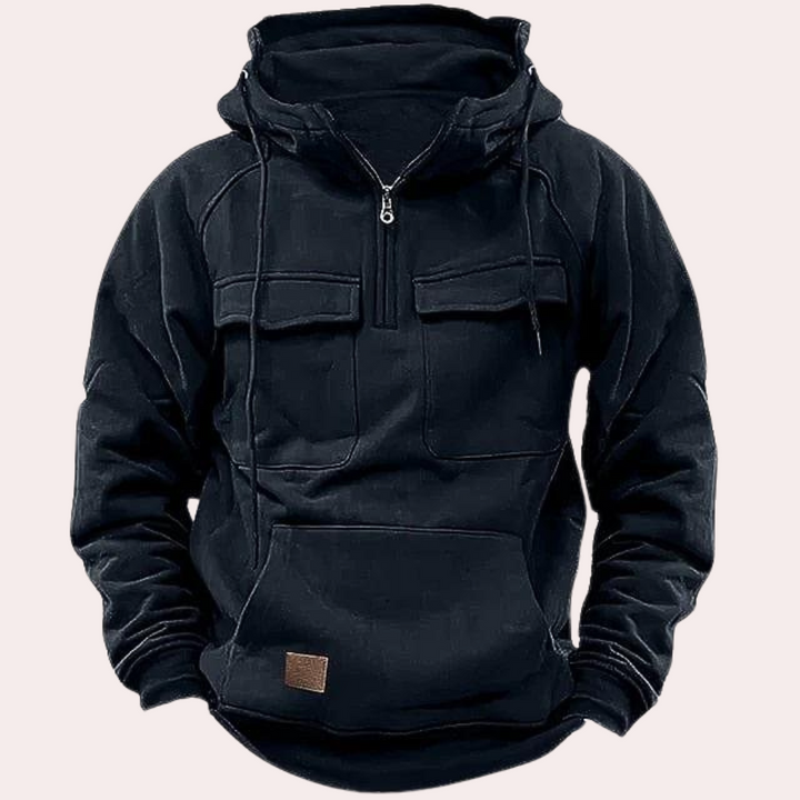 Stylish Winter Hoodie for Men - Finn-Black-S-Nora Luxe