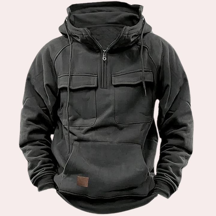 Stylish Winter Hoodie for Men - Finn-Gray-S-Nora Luxe