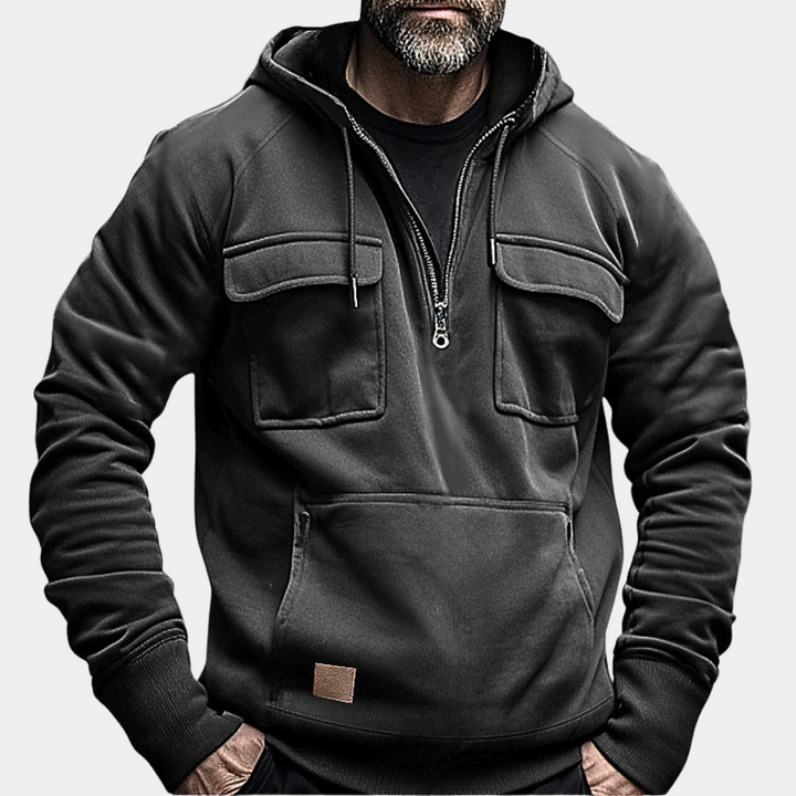 Stylish Winter Hoodie for Men - Finn-Khaki-S-Nora Luxe