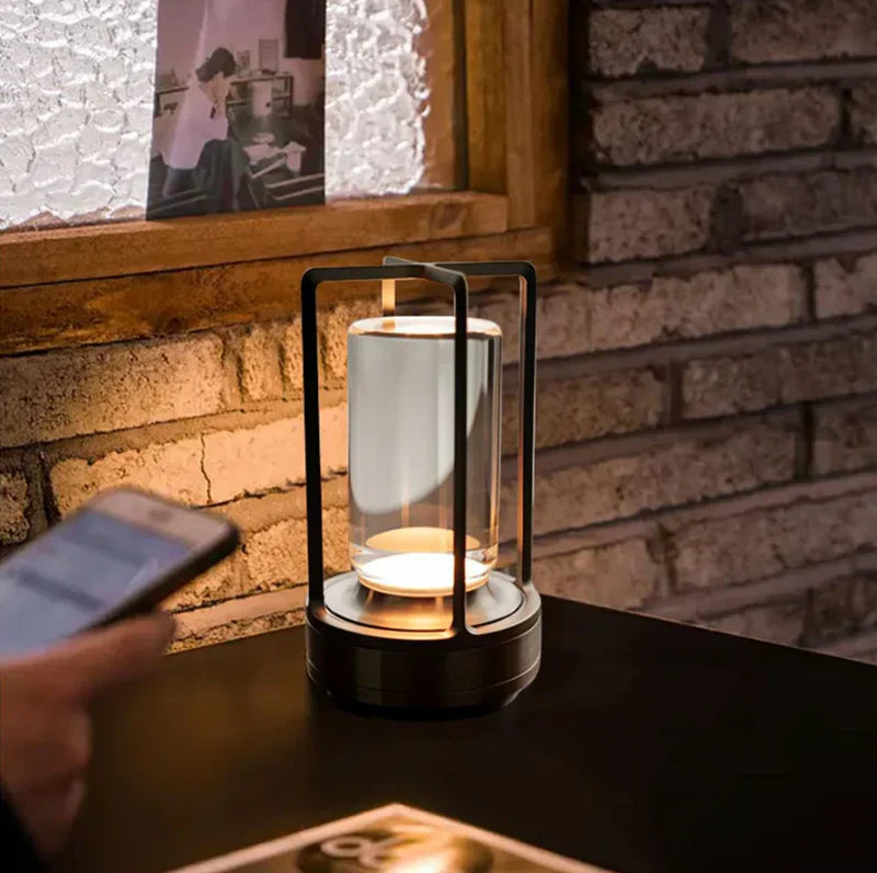 Stylish Wireless Lanterns - SolisAura-Black-Nora Luxe