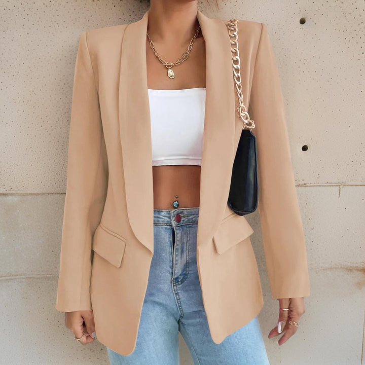 Stylish Women's Blazer in Polyester-Cotton - SophieBlaze-Red-S-Nora Luxe