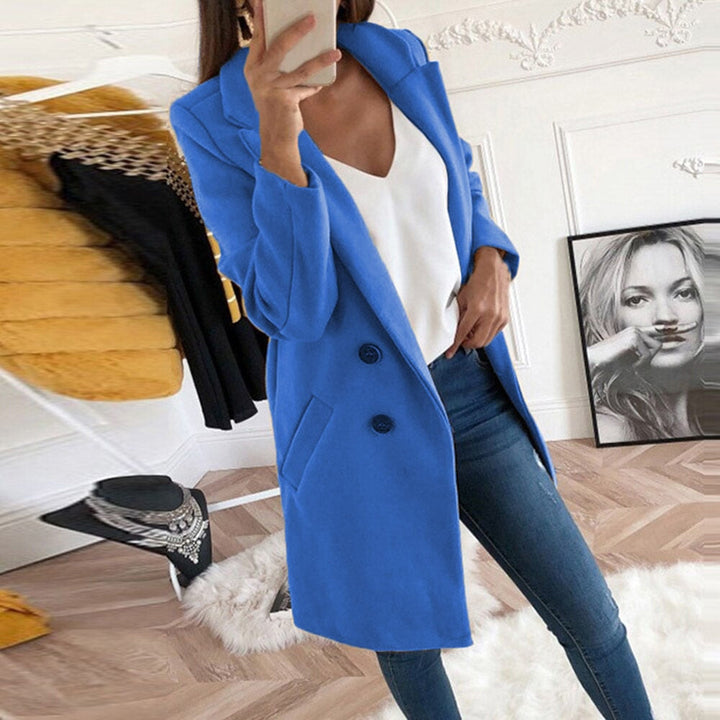 Stylish Women's Coat - Mila-Light Blue-S-Nora Luxe