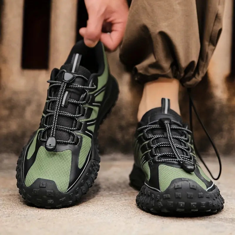 Stylish Women's Hiking Shoes - PeakChic-Olive Green-5.5-Nora Luxe