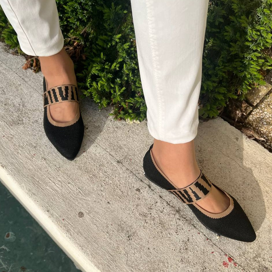 Stylish women's summer shoes with a pointed toe - Lina-4-Beige-Nora Luxe