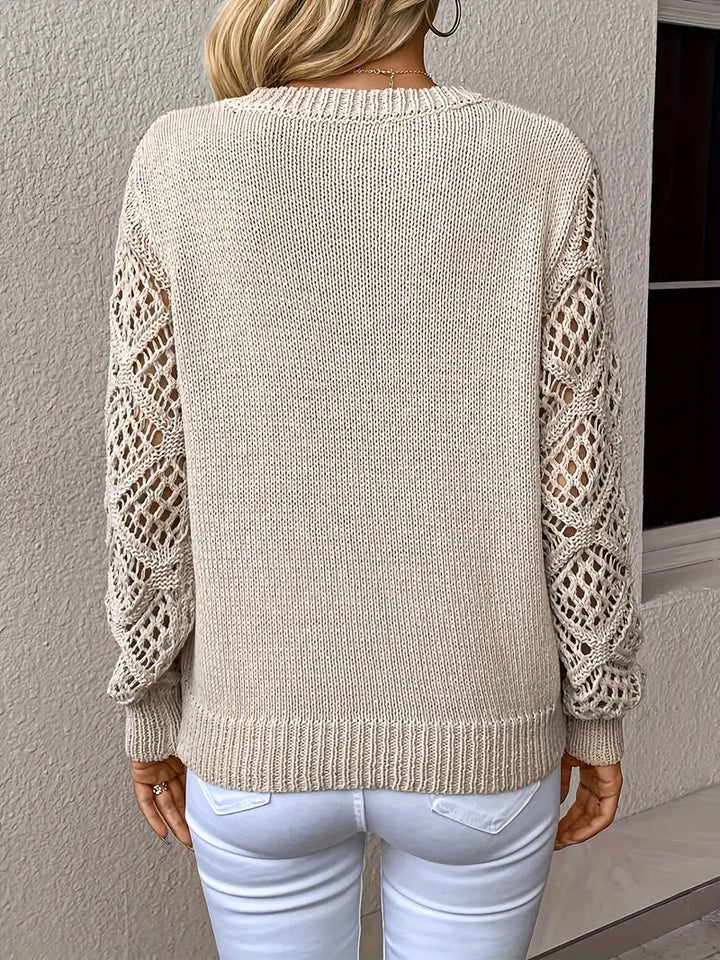 Stylish Women's Sweater - Elisa-Beige-S-Nora Luxe