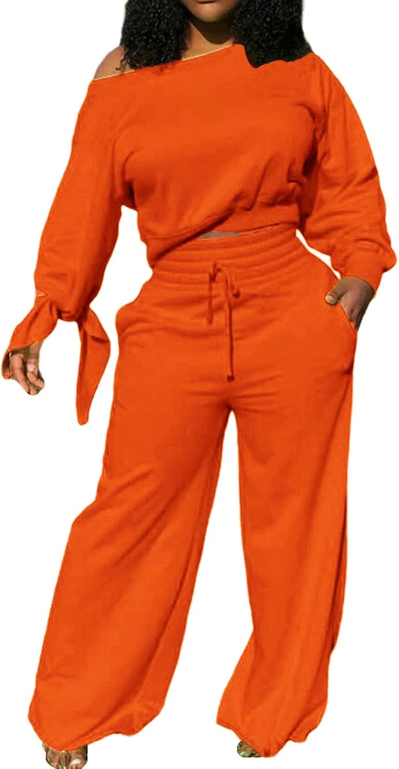Stylish Women's Sweatsuit - Lola-Orange-S-Nora Luxe