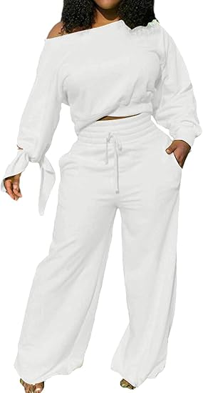 Stylish Women's Sweatsuit - Lola-White-S-Nora Luxe