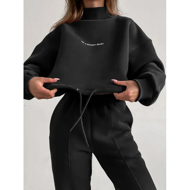 Stylish Women's Tracksuit - Jade-Black-XS-Nora Luxe