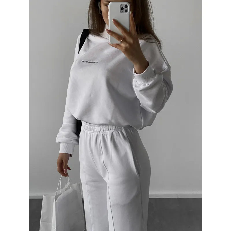 Stylish Women's Tracksuit - Jade-White-XS-Nora Luxe