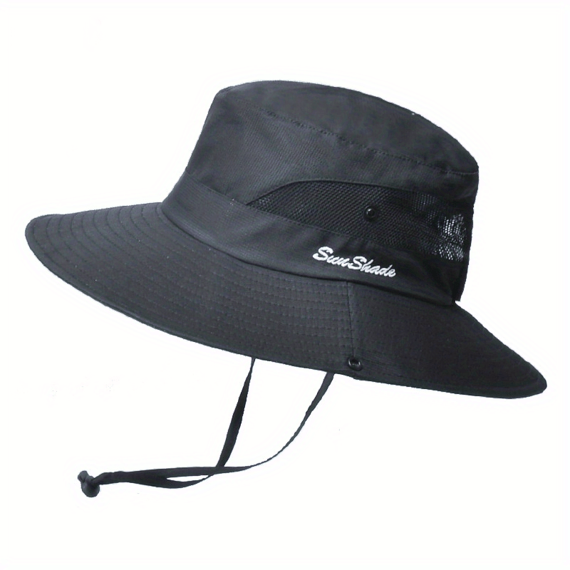 Stylish women's UV protection sun hat with a wide brim – Livia-Pure Black-Nora Luxe