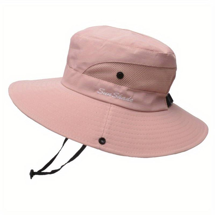 Stylish women's UV protection sun hat with a wide brim – Livia-Pure Pink-Nora Luxe