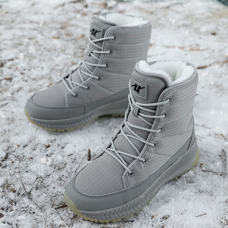 Stylish Women's Winter Boots - Elara-Gray-3.0-Nora Luxe