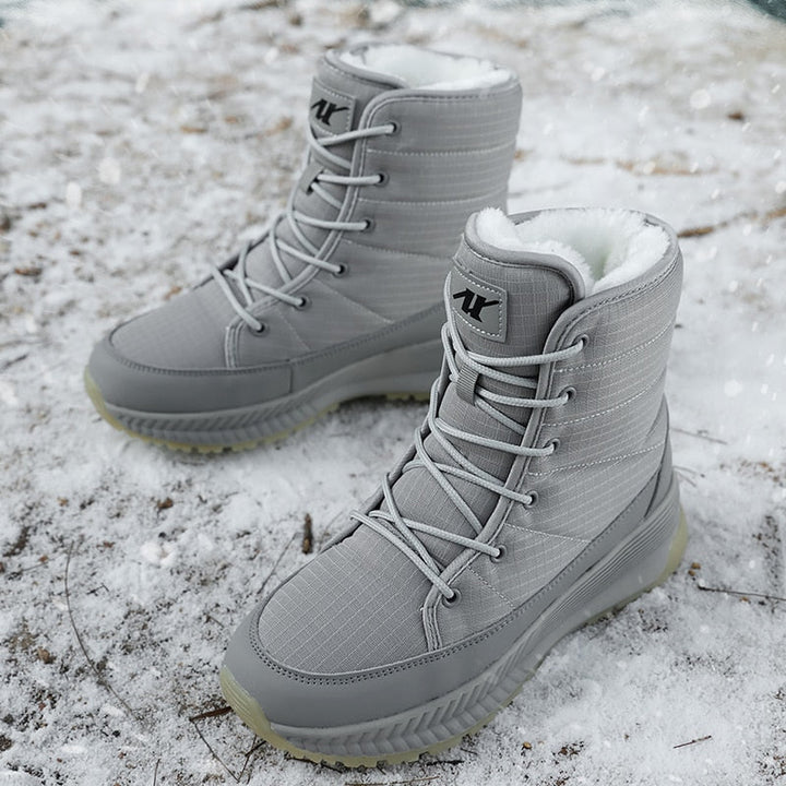 Stylish Women's Winter Boots - Elara-Gray-3.0-Nora Luxe