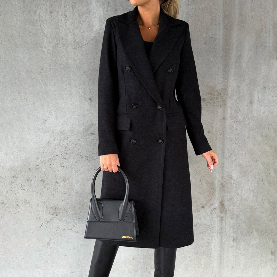 Stylish Women's Winter Coat - Elara-Black-S-Nora Luxe