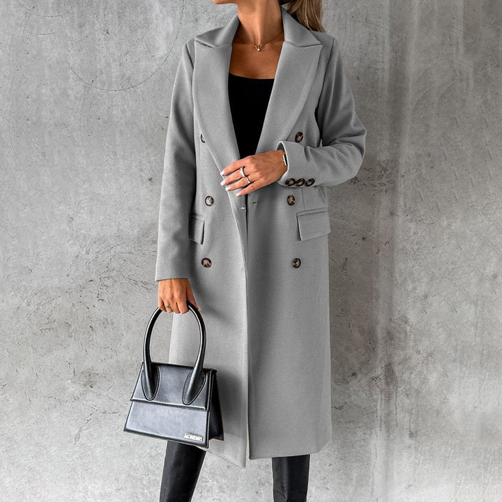 Stylish Women's Winter Coat - Elara-Gray-S-Nora Luxe