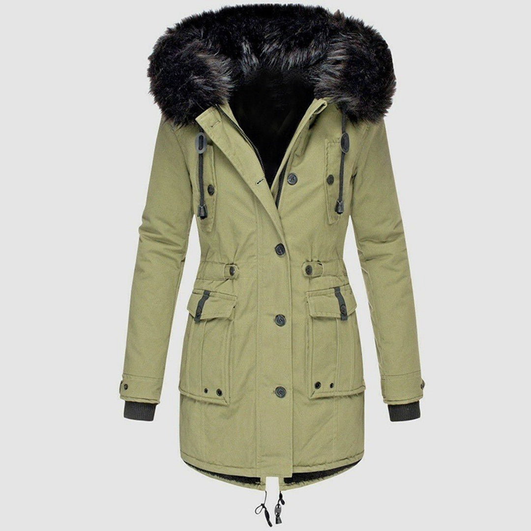 Stylish Women's Winter Coat - Elise-Green-S-Nora Luxe