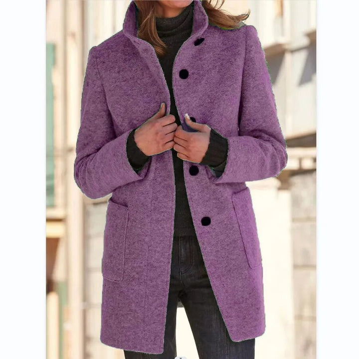 Stylish Women's Winter Coat - Emma-Purple-S-Nora Luxe