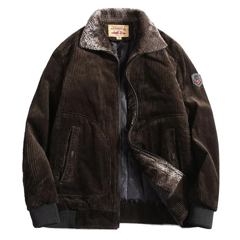Stylish Wool Blend Winter Coat for Men - Liam-Brown-M-Nora Luxe