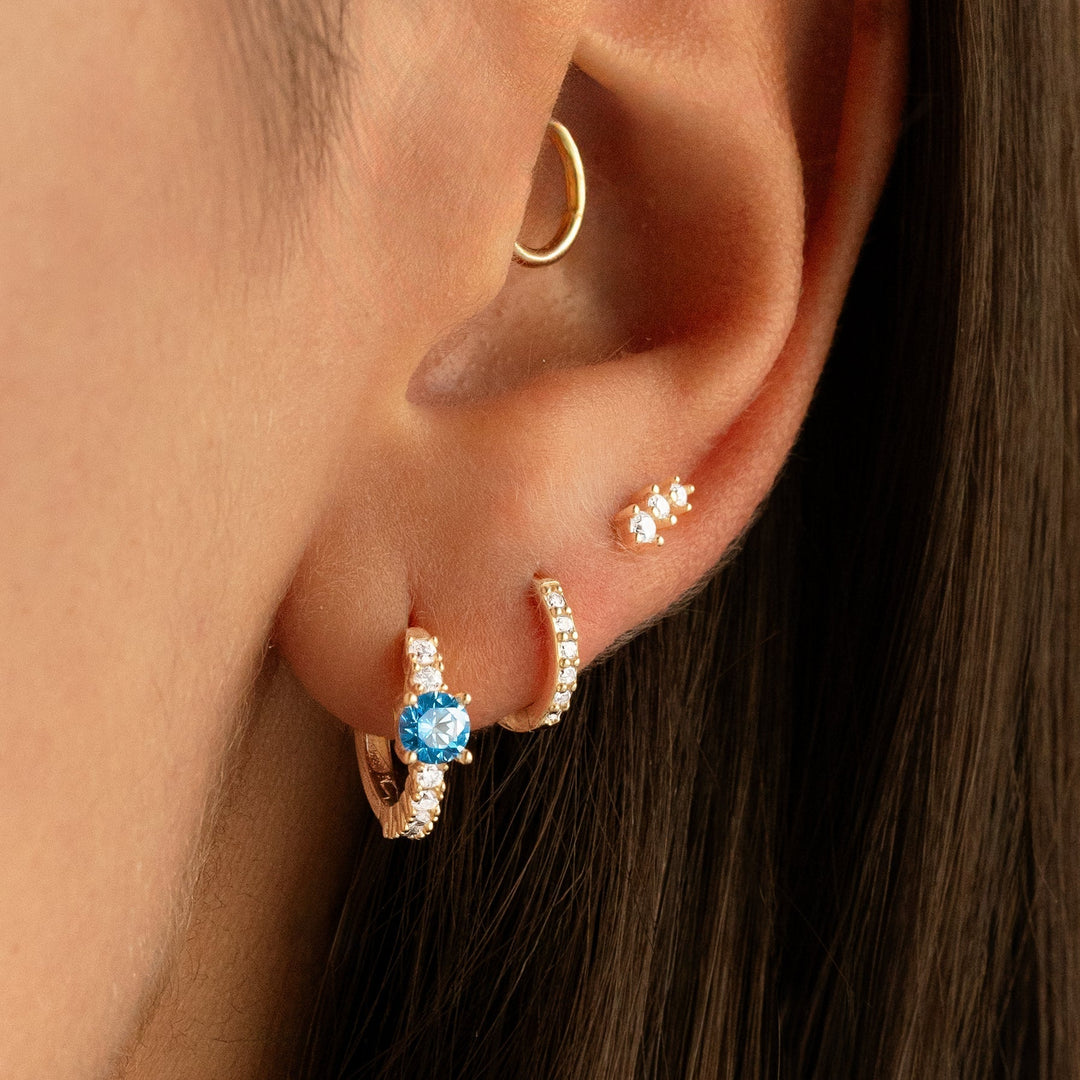 Stylish Zirconia Earrings - Mila-Silver-Nora Luxe
