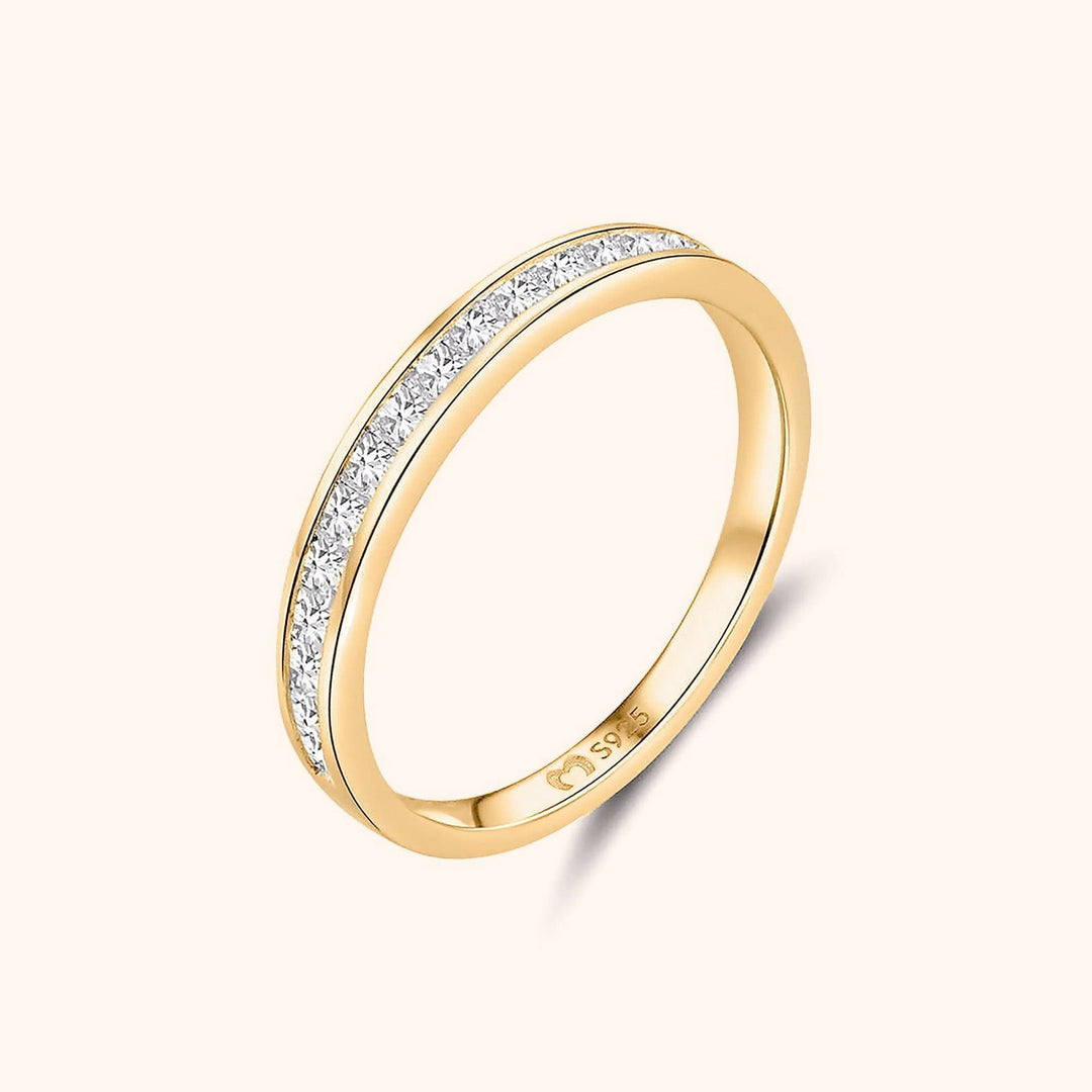 Stylish Zirconia Ring - Amelia-Gold-5-Nora Luxe