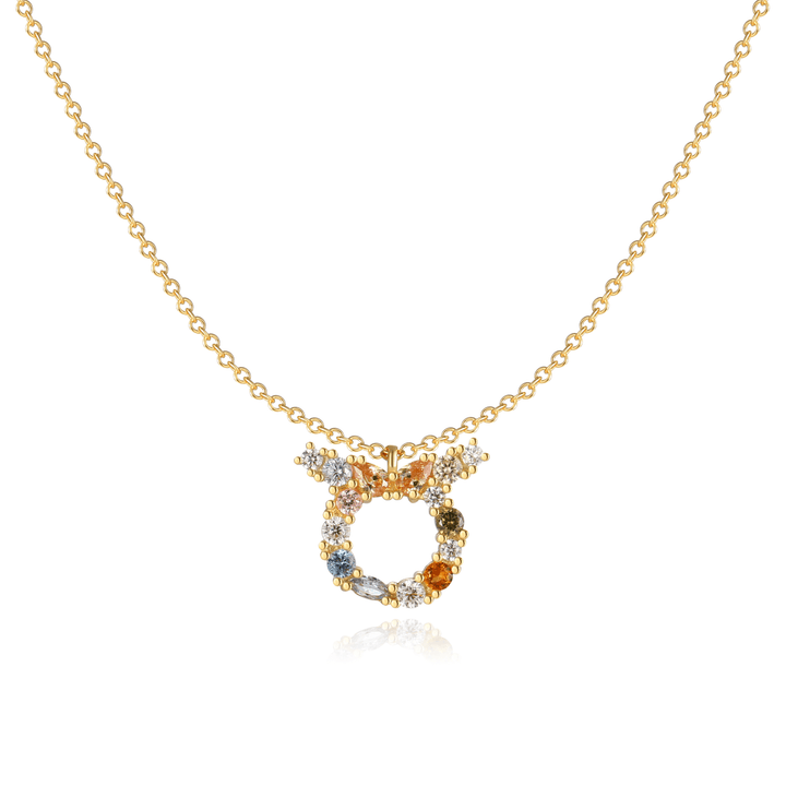 Stylish Zodiac Necklace - Celestia-Gold-Bull-Nora Luxe