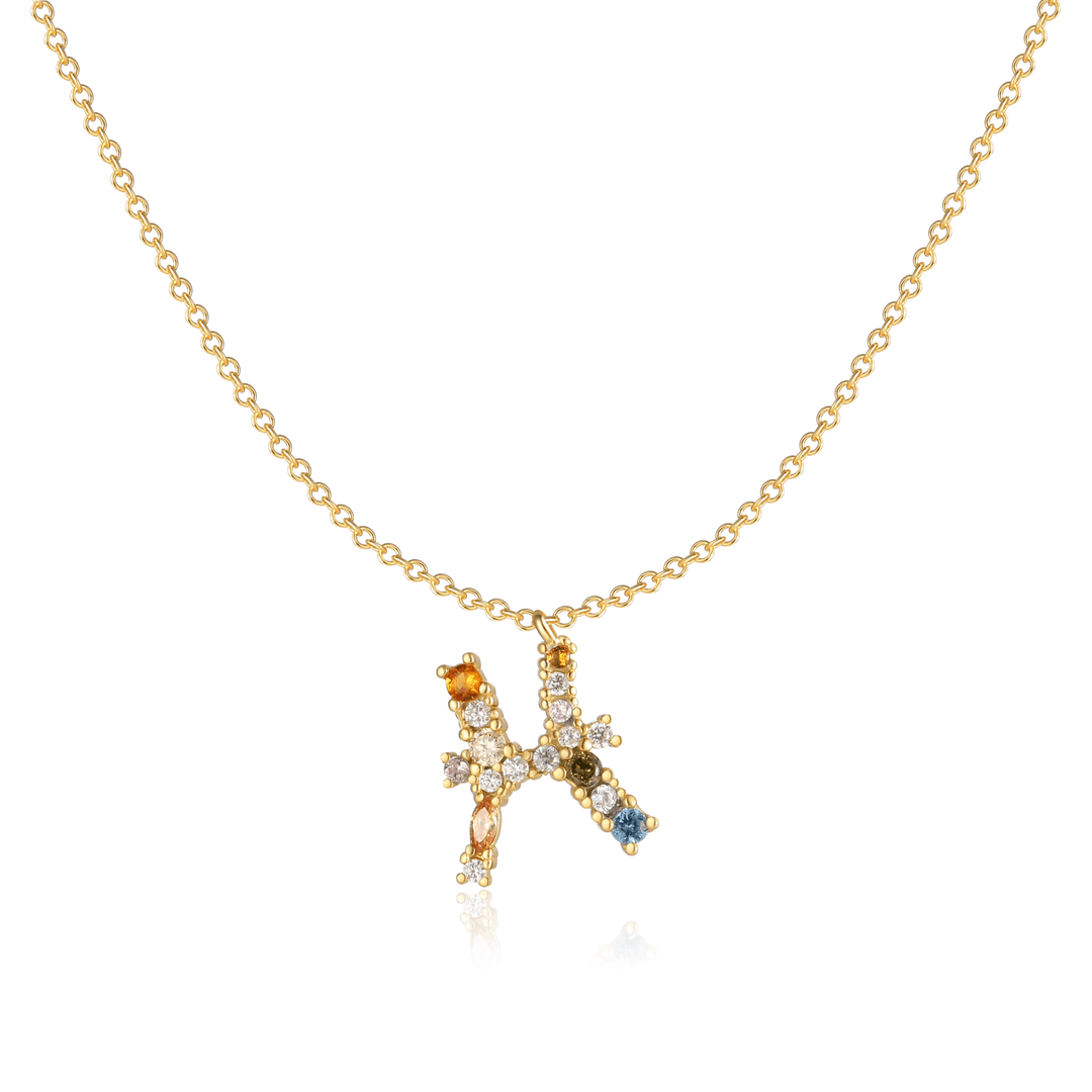 Stylish Zodiac Necklace - Celestia-Gold-Fish-Nora Luxe