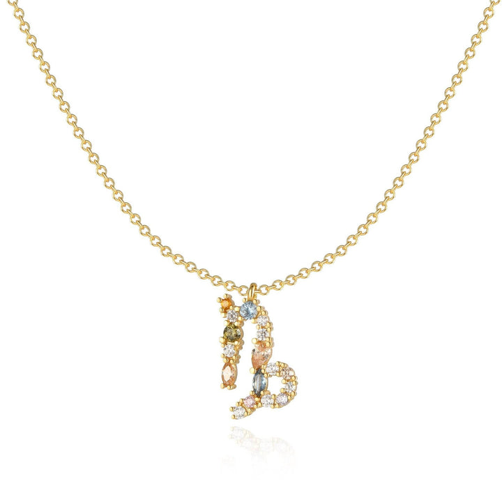 Stylish Zodiac Necklace - Celestia-Gold-Steenbok-Nora Luxe