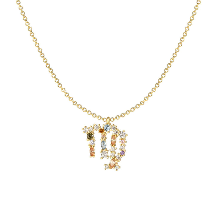 Stylish Zodiac Necklace - Celestia-Gold-Virgin-Nora Luxe