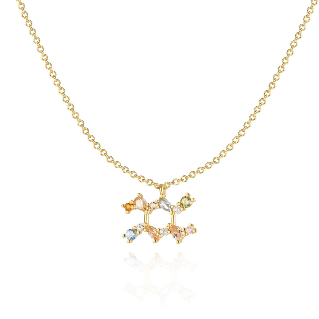 Stylish Zodiac Necklace - Celestia-Gold-Waterman-Nora Luxe