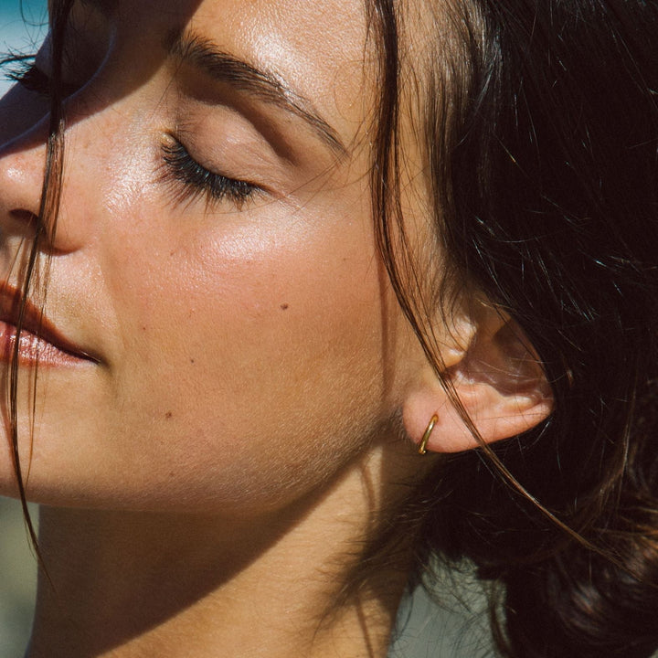 Subtle Mini Hoops - Lumi-Gold-Nora Luxe