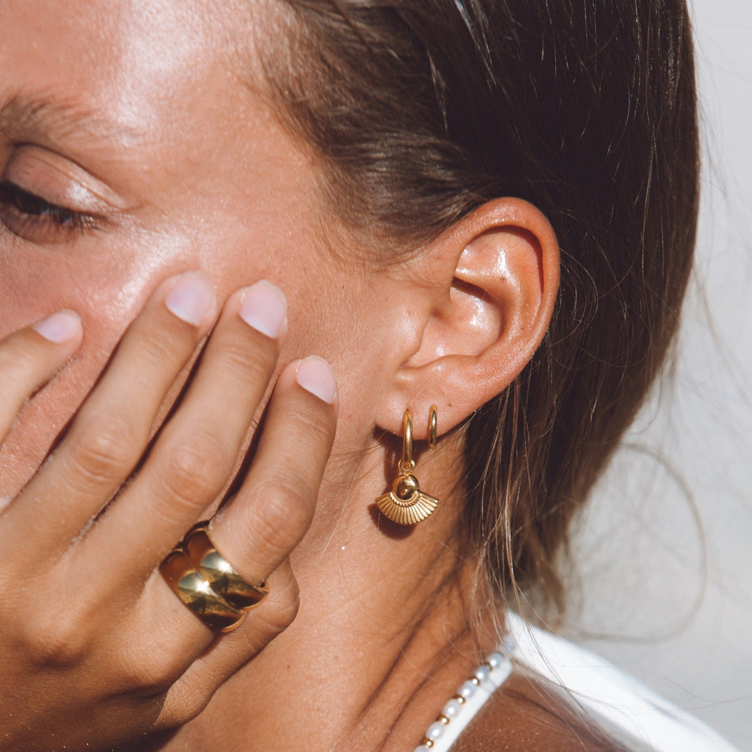 Subtle Mini Hoops - Lumi-Gold-Nora Luxe