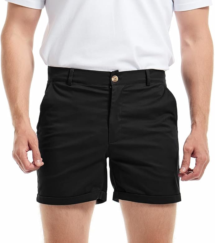 Summer chino shorts with a comfort fit – Matteo-Orange-red-28-Nora Luxe