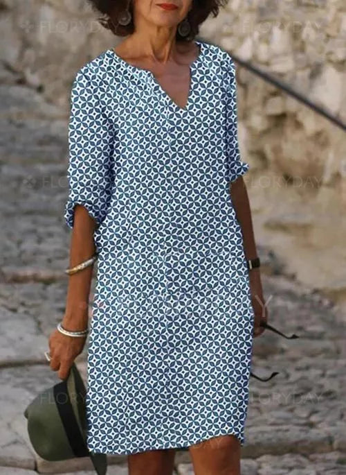 Summer Dress - Amanda-Blue-S-Nora Luxe